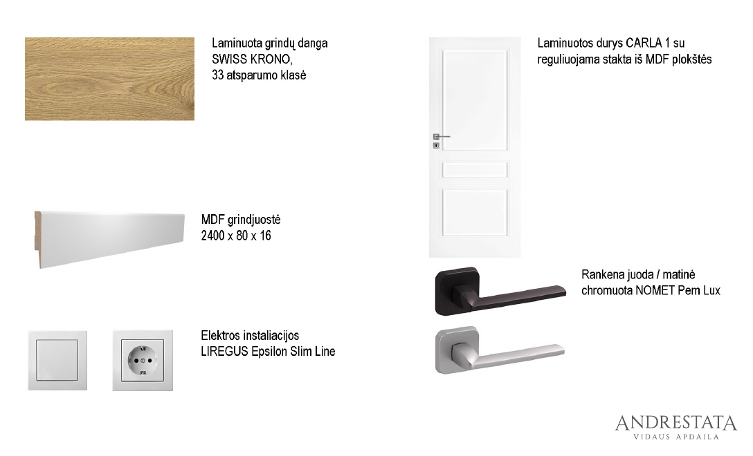 3 variantas - laminatas